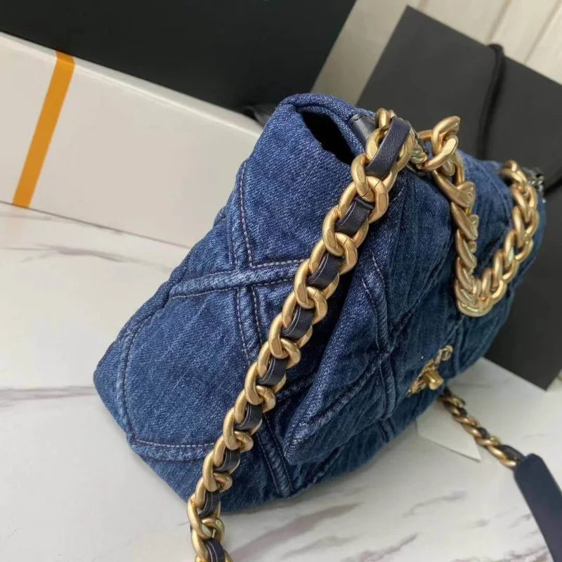 Denim Flap Bag D111