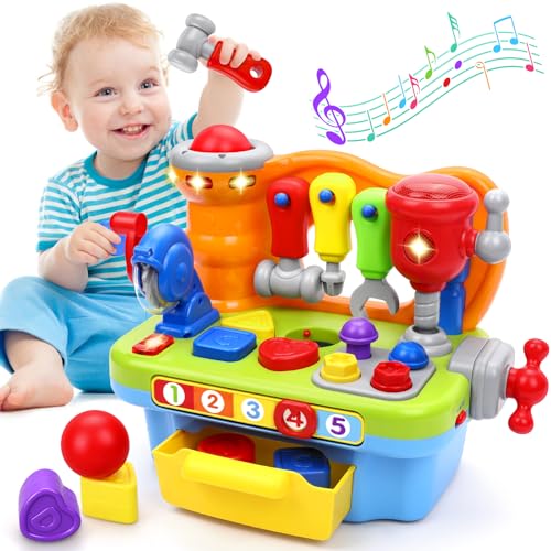 Musical Toddler Tool Bench with Sound Lights Effect L222309