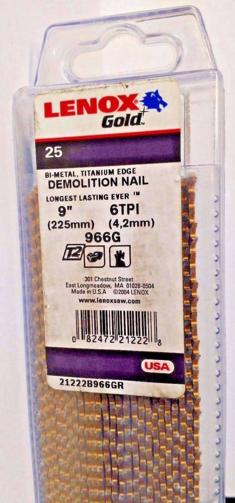 9x22 6 TPI Demolition Reciprocating Saw Blade 25 Pack K39662
