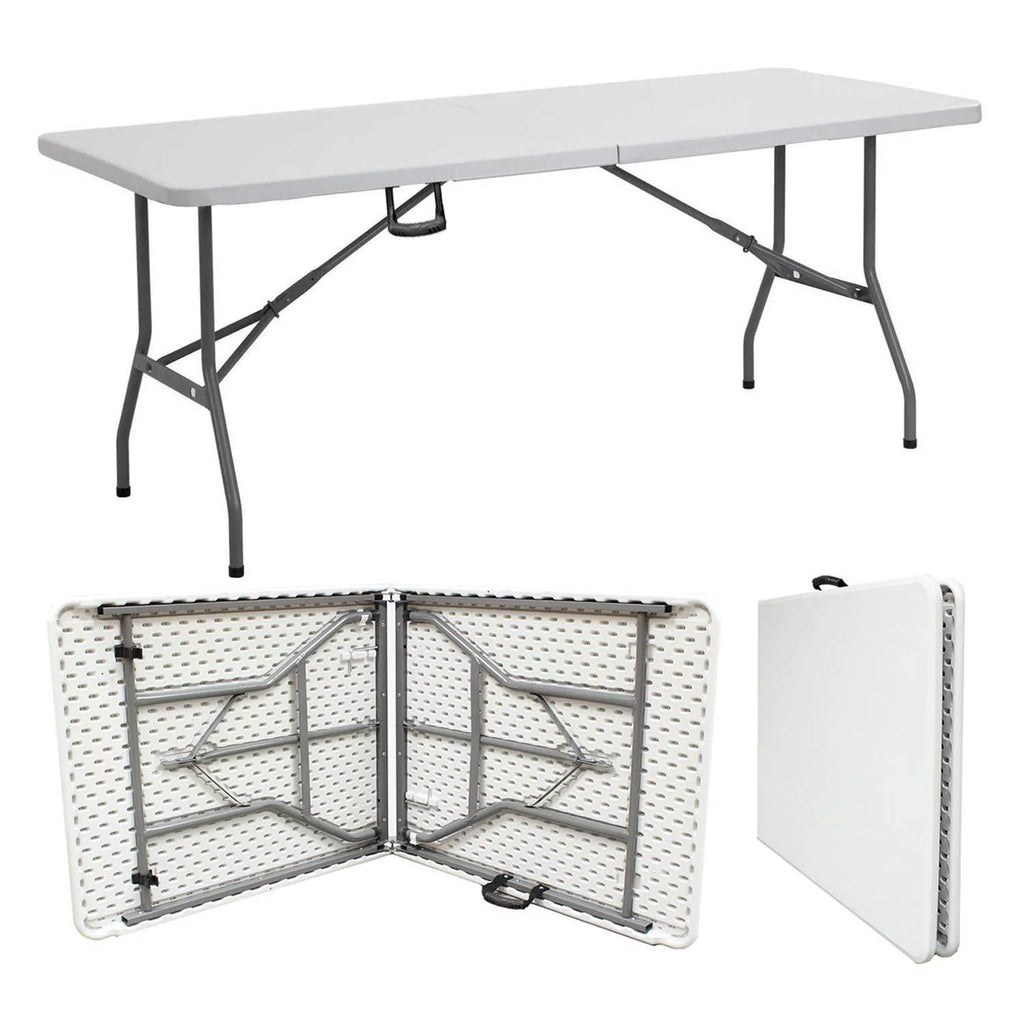 6ft White Plastic Folding Table K39016