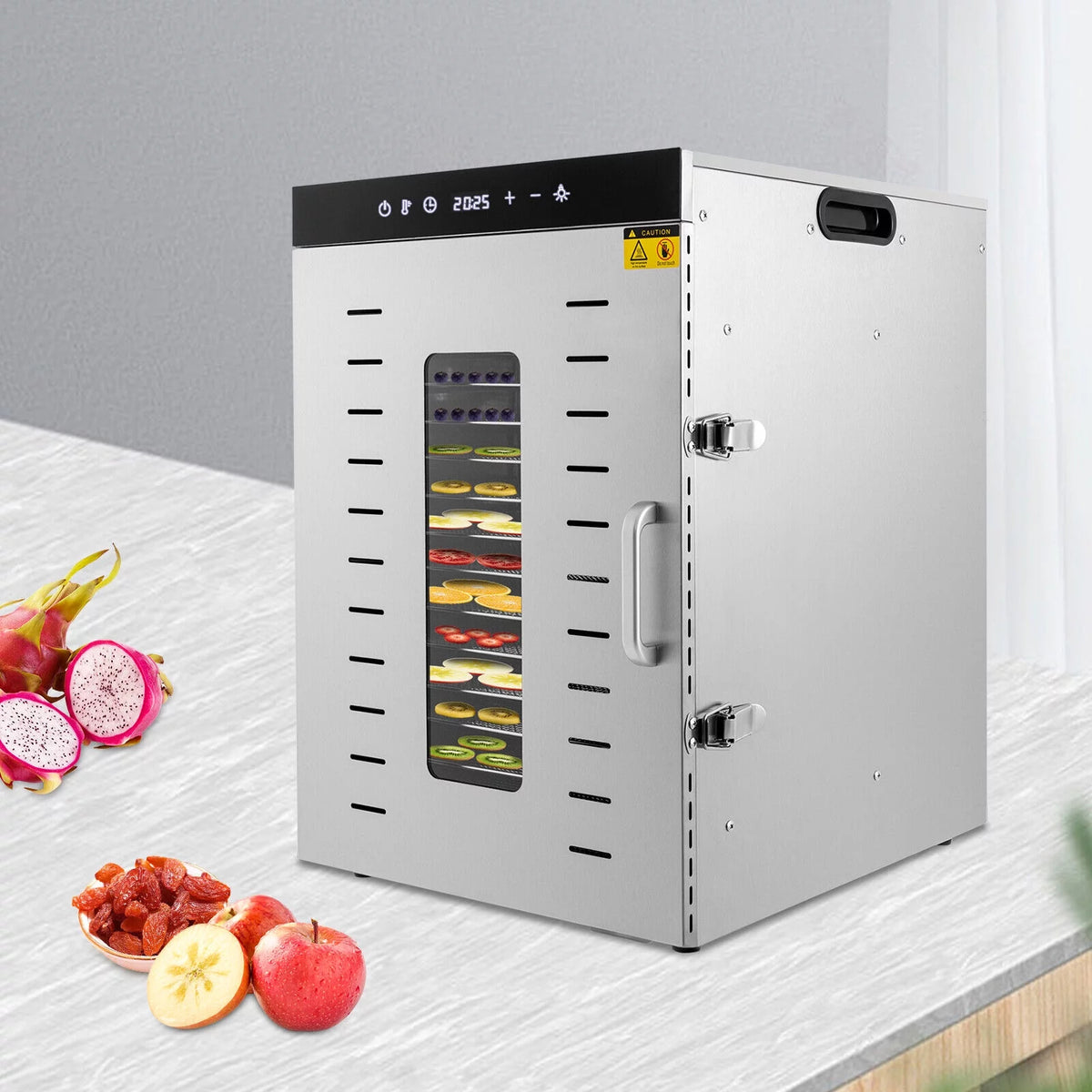 16 Trays Stainless Steel Food Dehydrator D5836