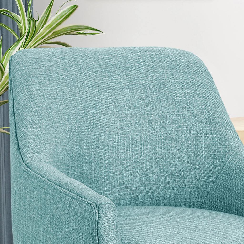 Blue Fabric Home Office Chair T565