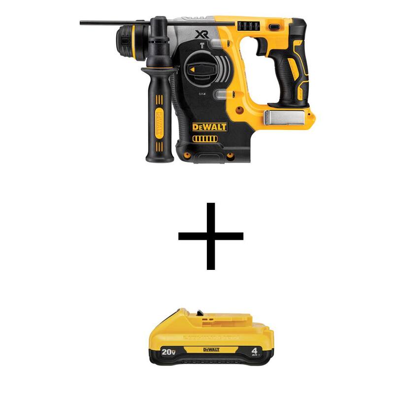 20V MAX Cordless Brushless 1 in. SDS Plus Rotary Hammer with 4.0Ah Battery Pack E733837