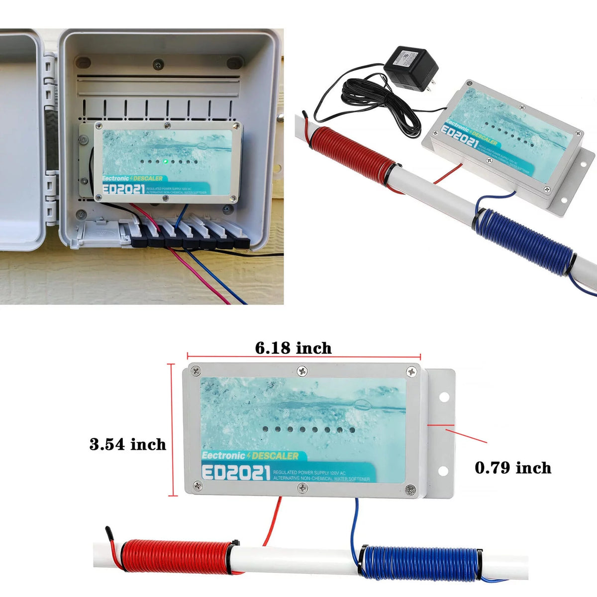 Electronic Water Descaler System Salt Free Water Softener T745564