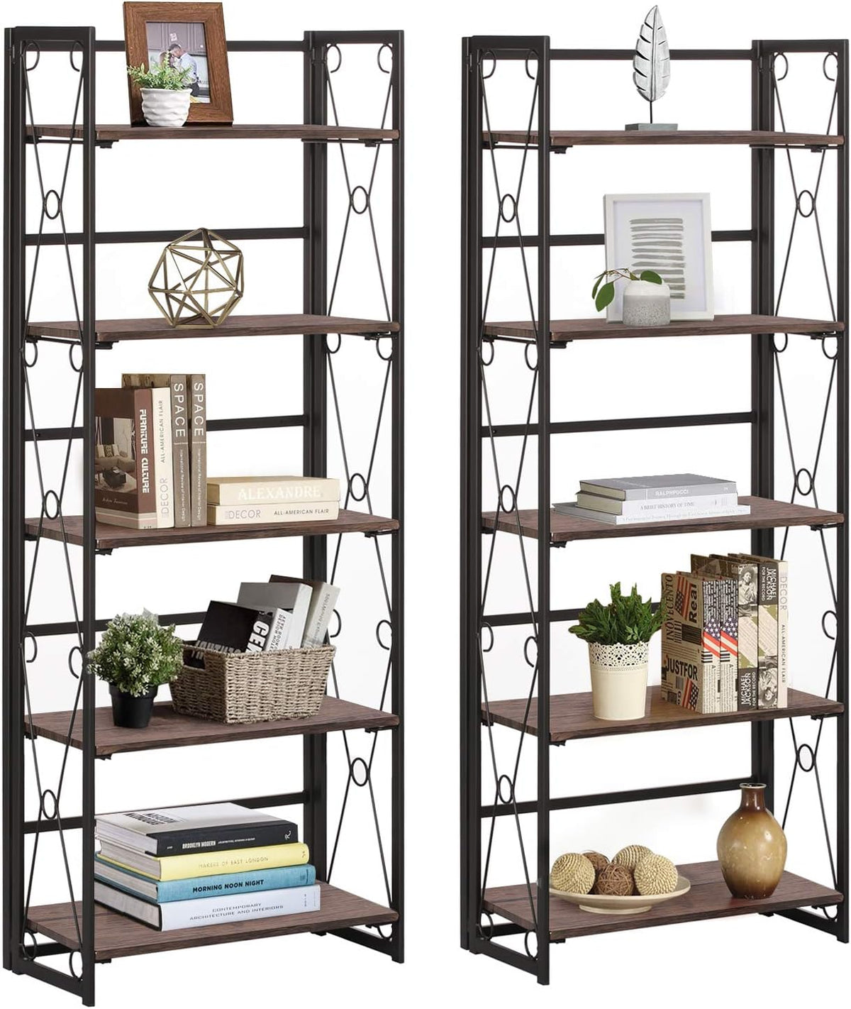 4-Tier Storage Bookshelf with Drawers D1959