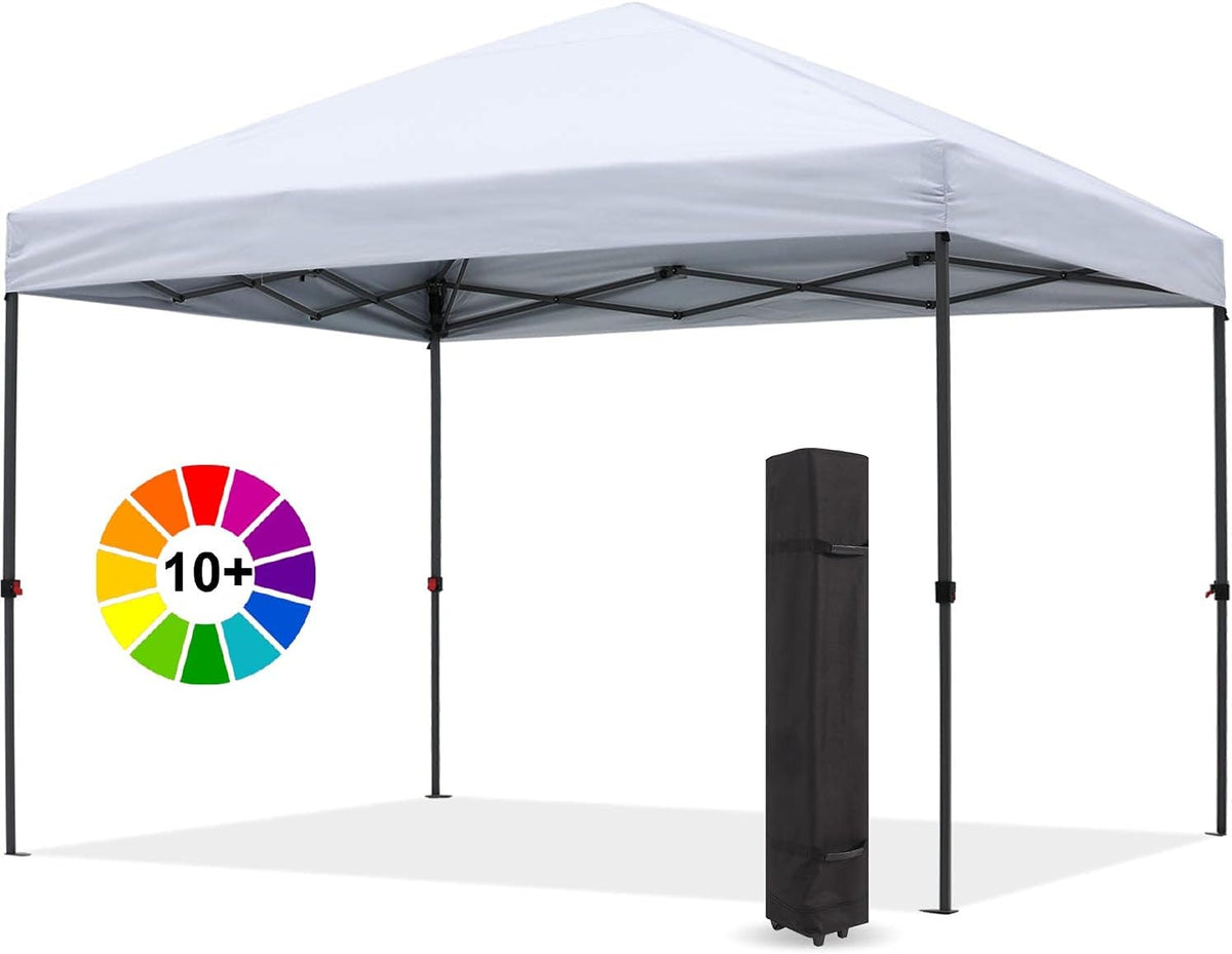 Beige 10x10 Pop up Canopy Tent K48606