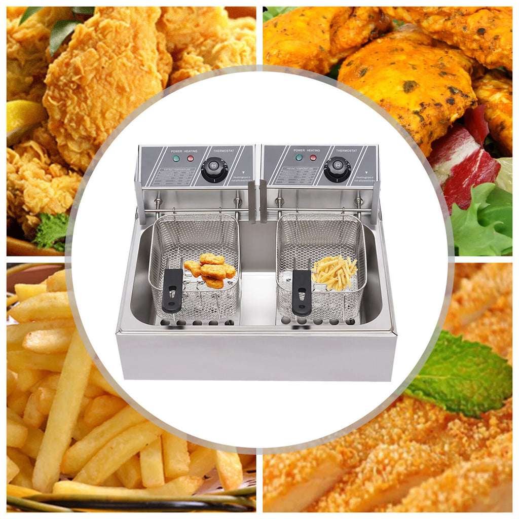 5000W 12L Stainless Steel Electric Deep Fryer Q9931