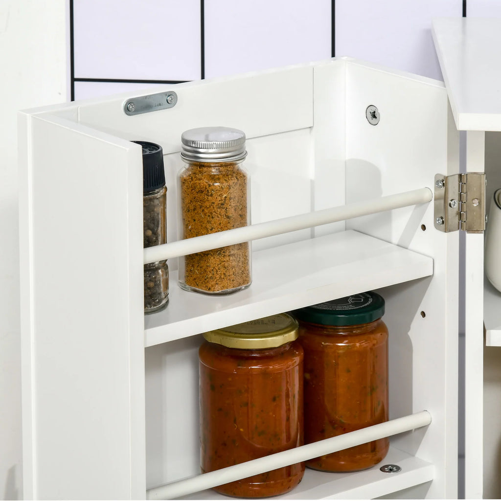 White 2 Door Storage Cabinet with Adjustable Shelves U3165