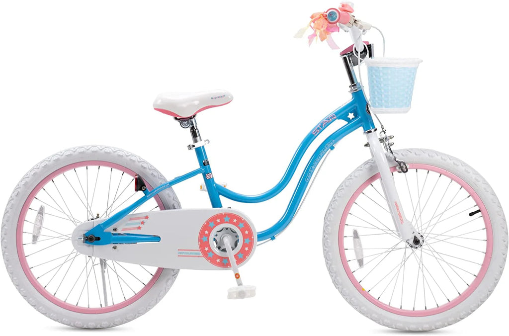 20 Inch Kids Bike with Kickstand Basket Blue I6186
