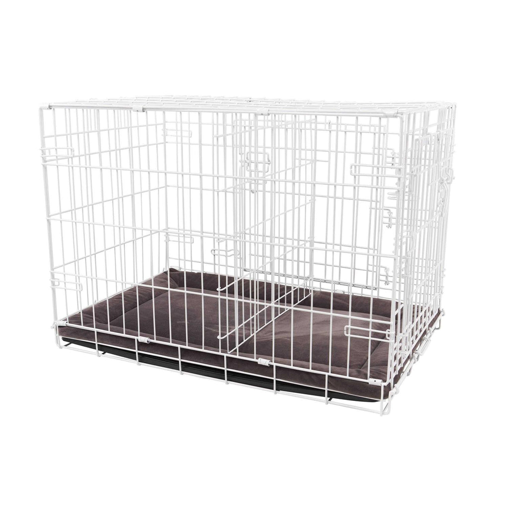 White 2-Door Dog Crate Z489
