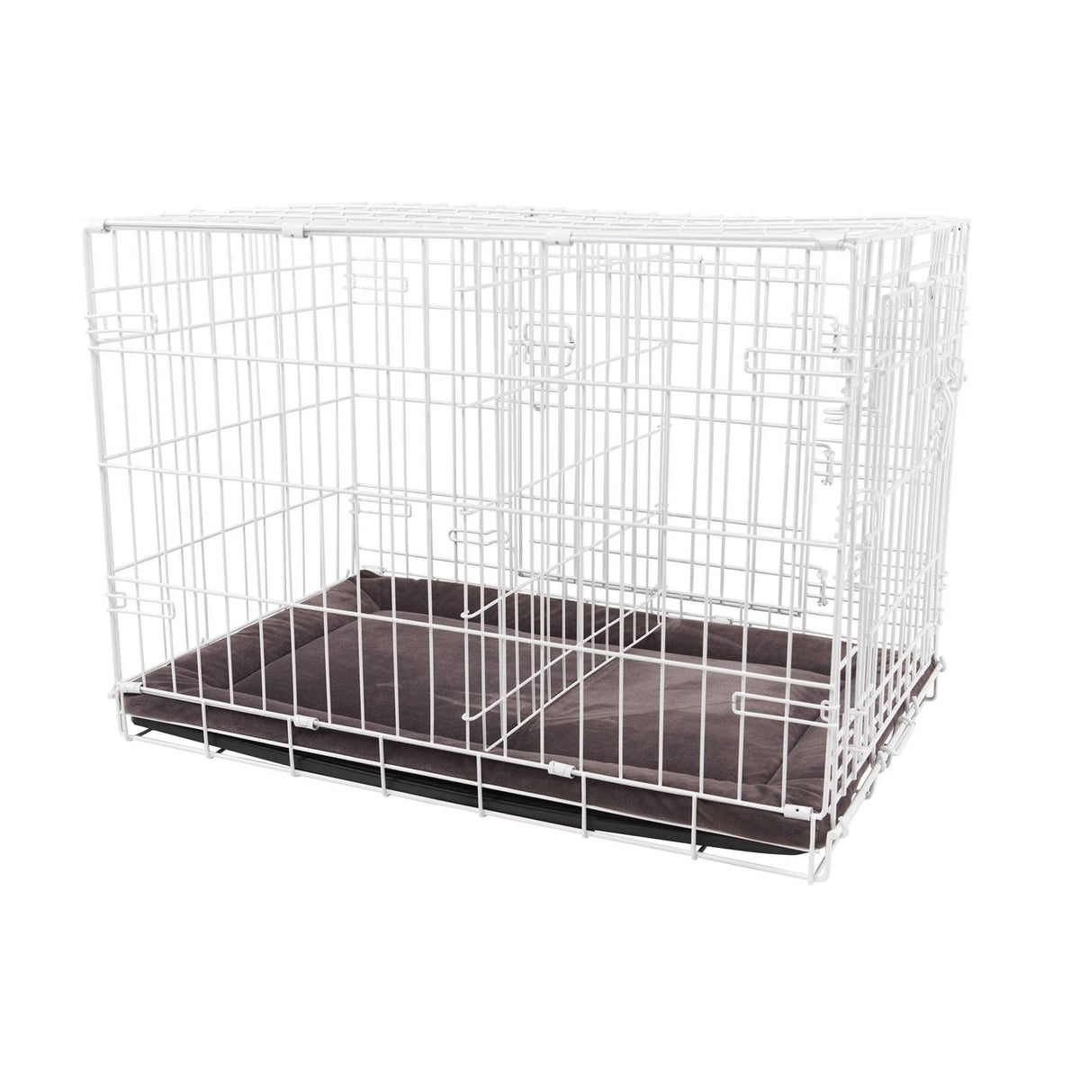White 2-Door Dog Crate Z489