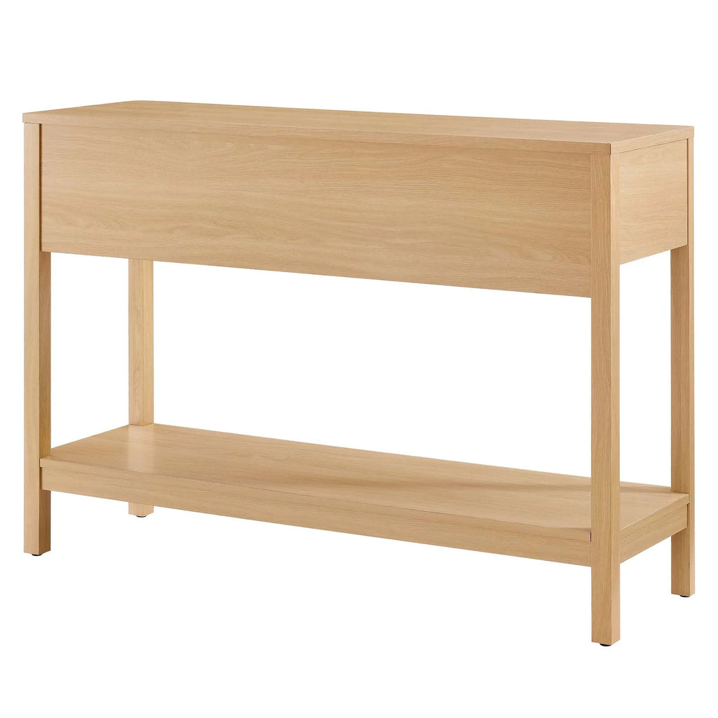 Oak Wood Entryway Console Table P447