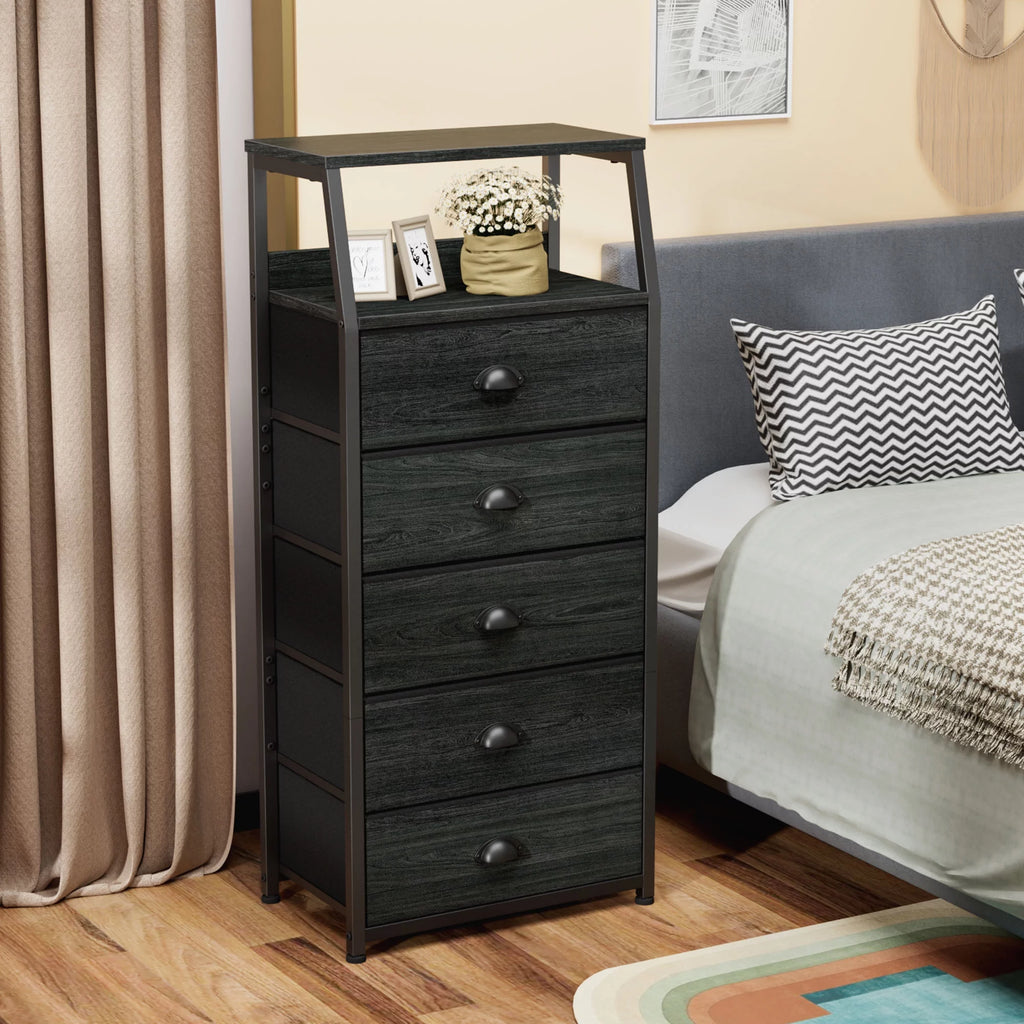 5 Drawer Fabric Bin Dresser F613186