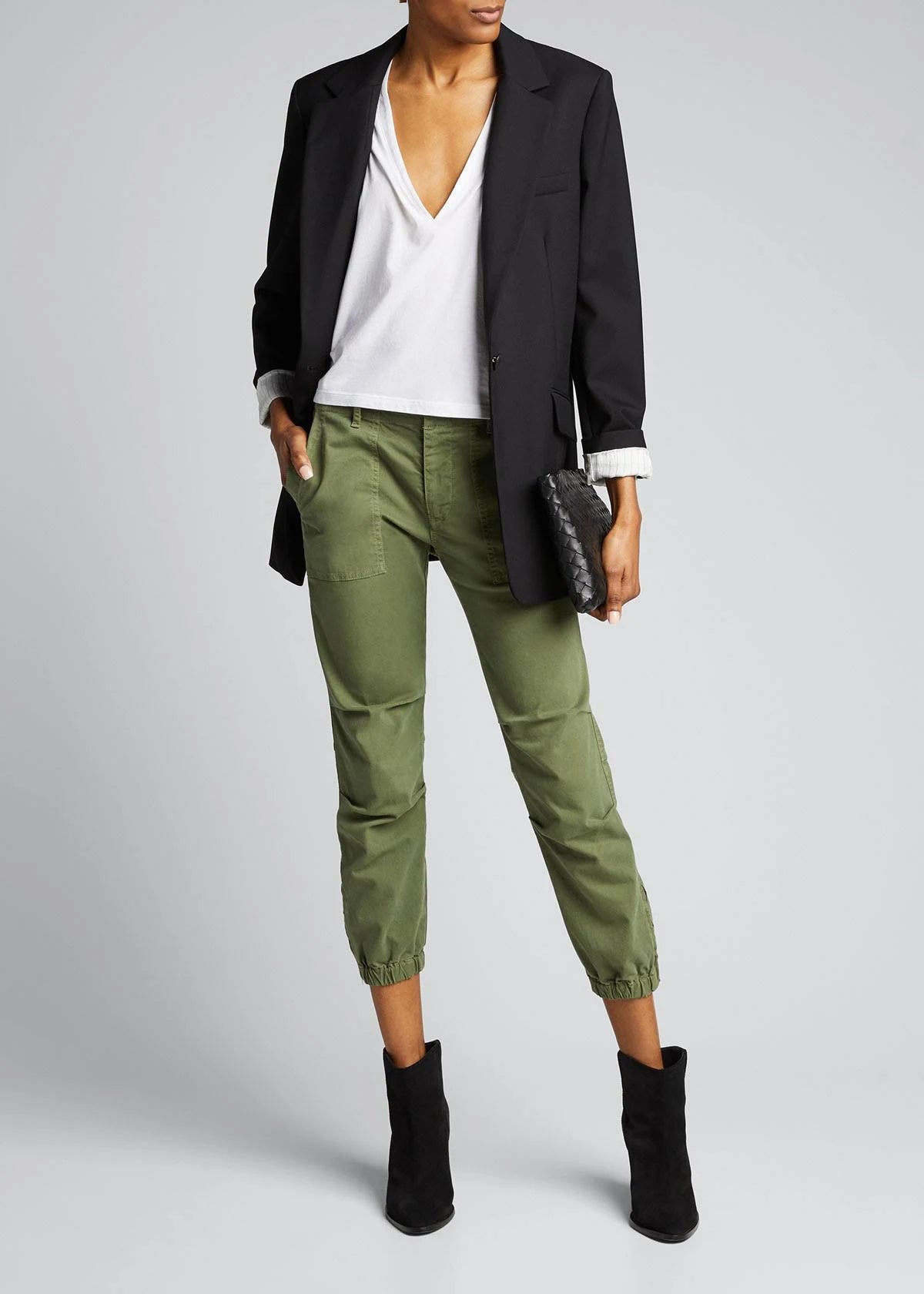Cropped Military Pant Camo Q444760