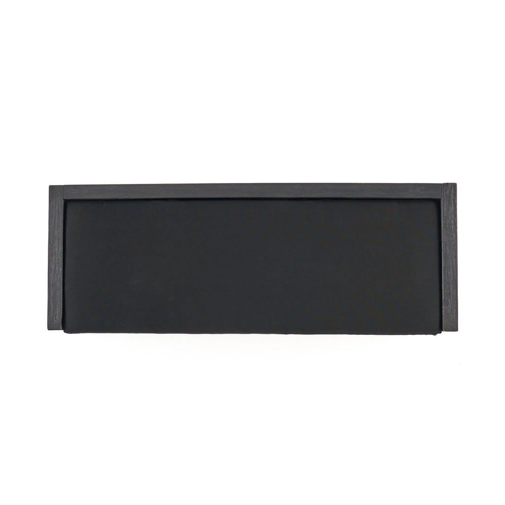 Acacia Wood Storage Bench with Cushion W438