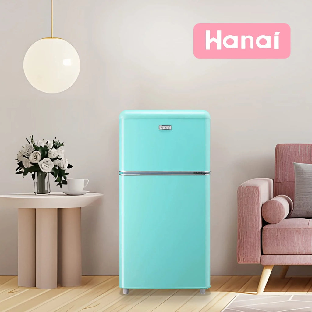 3.5 Cu.ft Blue Mini Fridge with Freezer Y42590