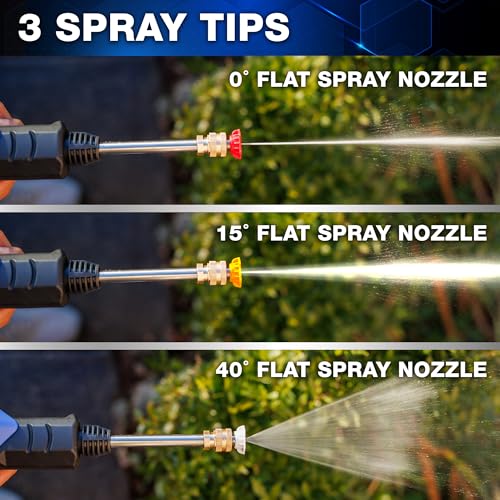 Portable Cordless Pressure Washer with 6-in-1 Nozzle M1962