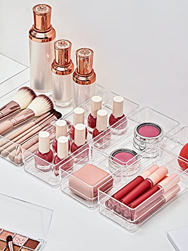 22-Piece Clear Drawer Organizer with Non-Slip Silicone Pads P84535
