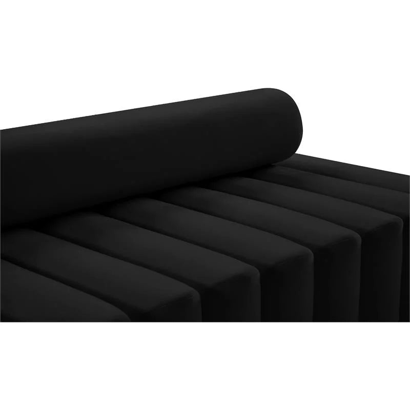 Black Velvet Chair H4118