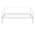 White Twin Size Metal Daybed with Trundle I8716