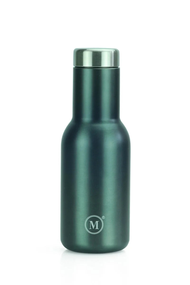 Stainless Steel Vacuum Insulated Slim Water Bottle Set Of 2 350 ml Gunmetal R210