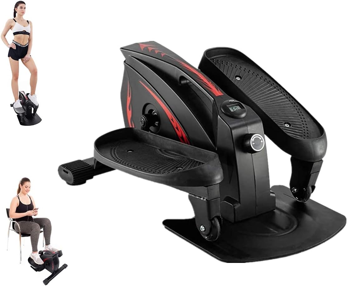 Mini Elliptical Machine with Display Monitor and Adjustable Resistance U41536