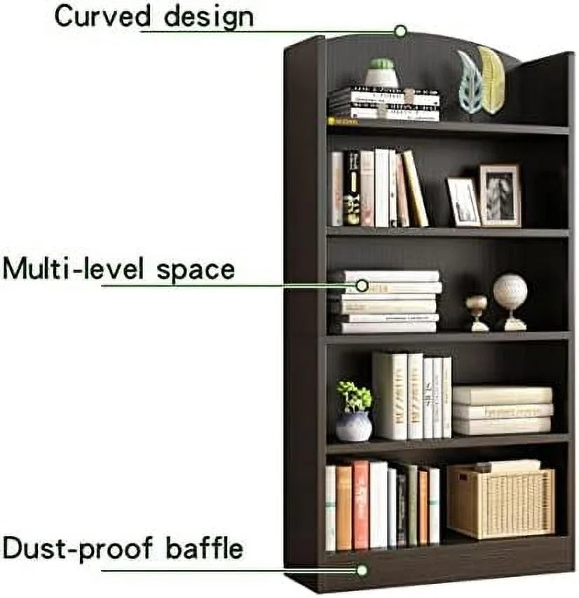 5 Shelf Open Bookcase Floor Standing Display Rack B5541