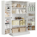 White 2 Door Storage Cabinet with Adjustable Shelves U3165
