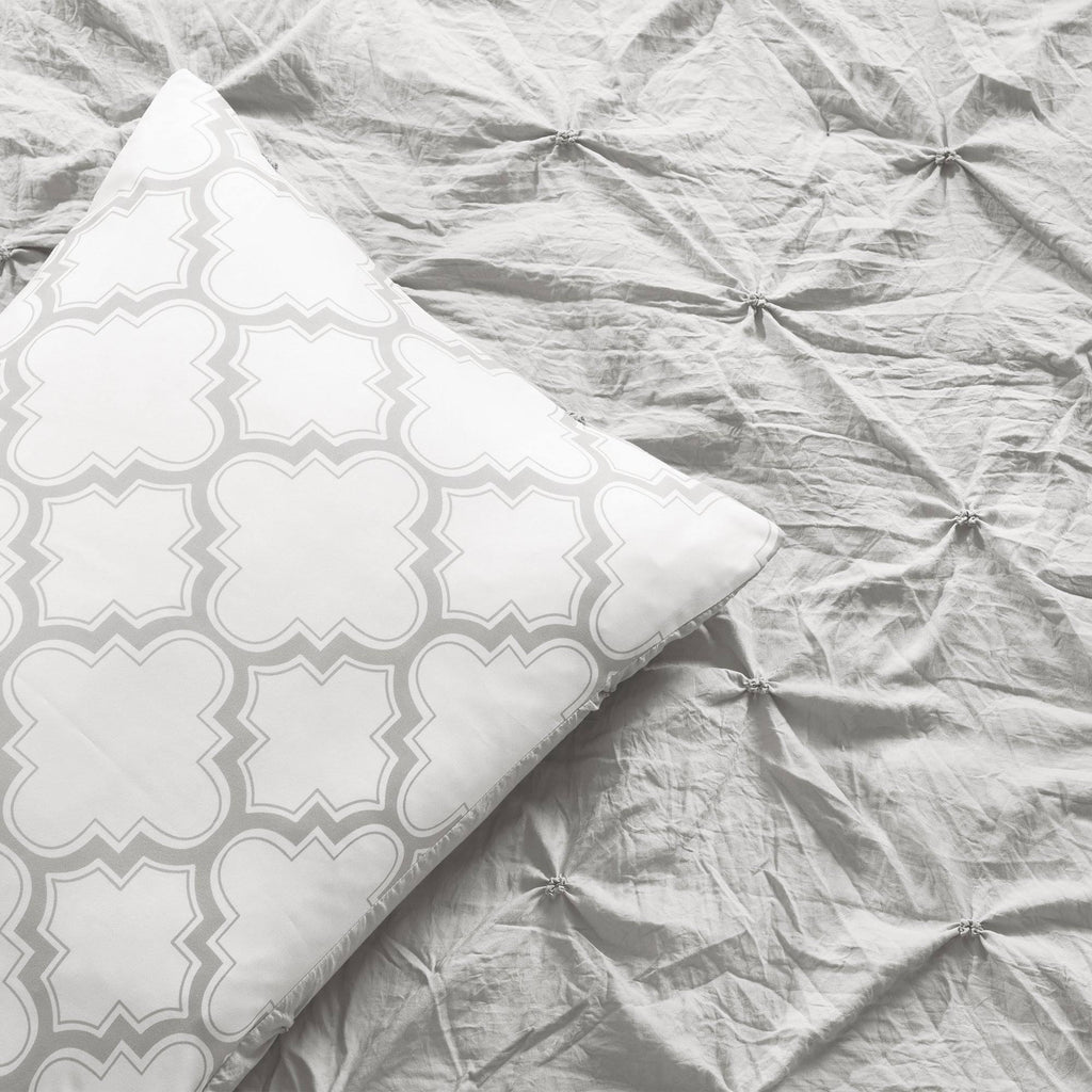 Pintuck Geo Comforter Set Full/Queen G2111