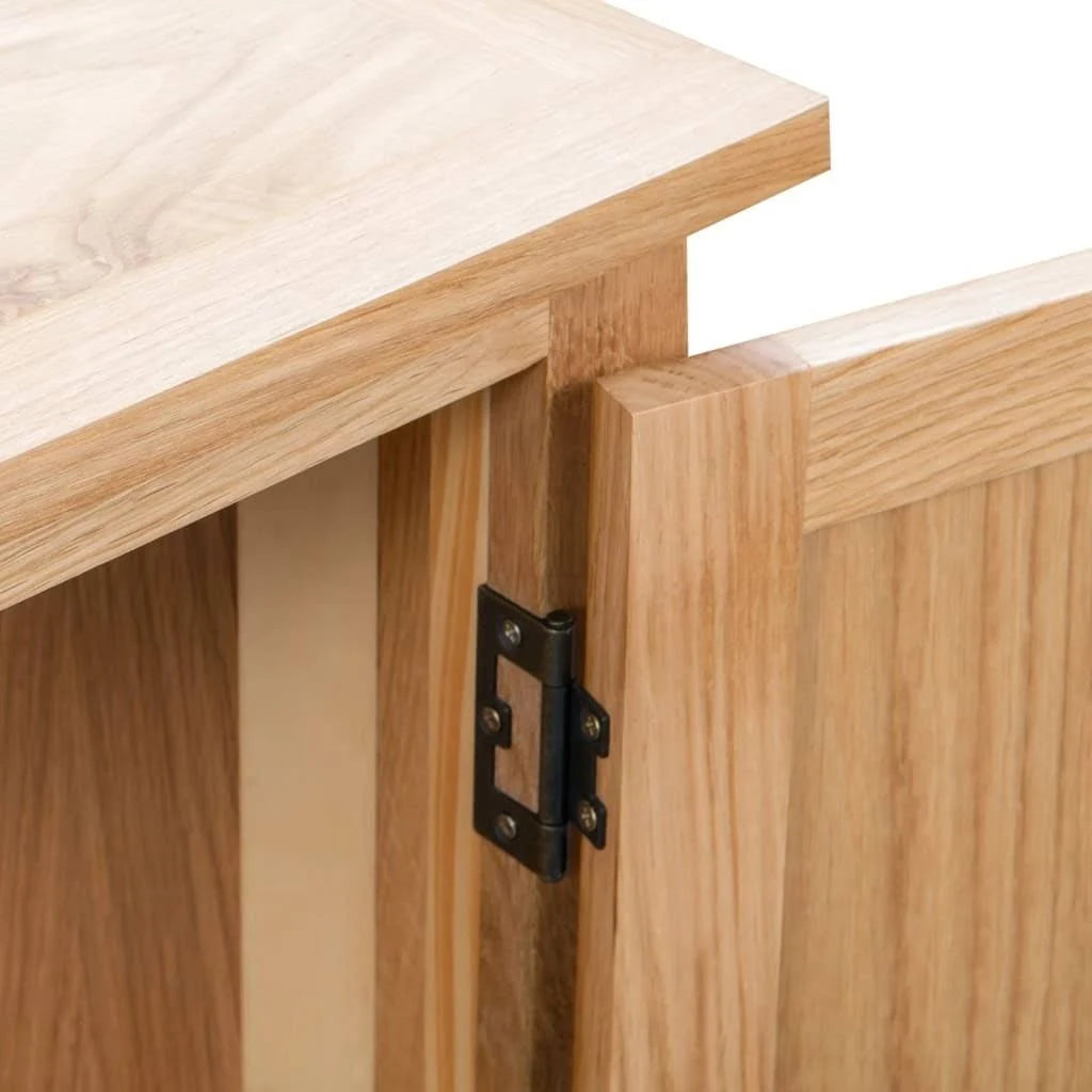Solid Oak Wood Corner Cabinet R9835