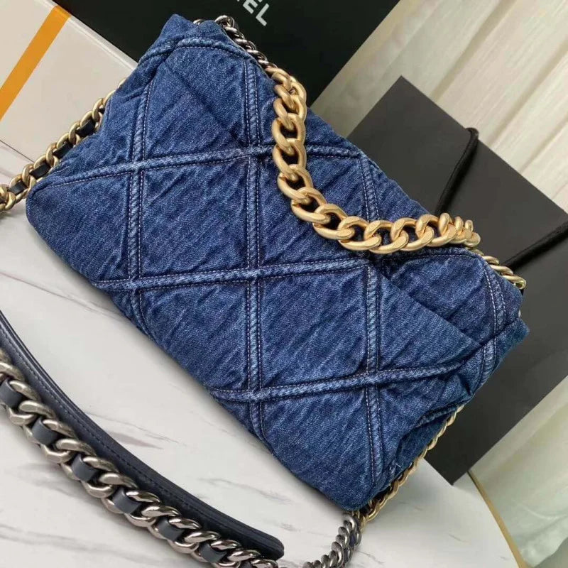 Denim Flap Bag D111
