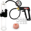 Black Maxi Penis Pump with Silicone Hose Kit and 4 Constriction Rings L54706