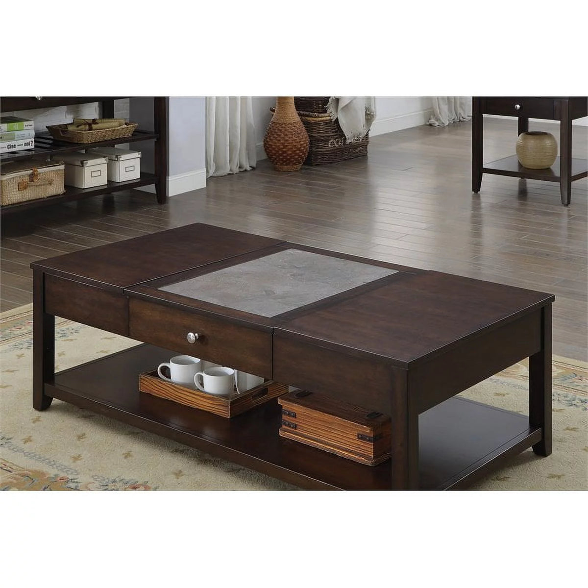 Espresso Lift-top Wood Coffee Table G50860