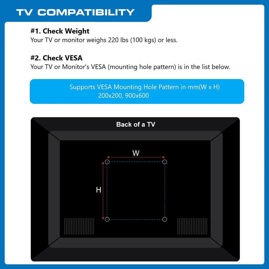 Heavy-Duty Full Motion TV Wall Mount for 60" - 100" Flat Panel and Curved TVs, Black X719219