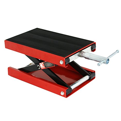 1100 LB Wide Deck Motorcycle Scissor Lift Jack Stand J566889