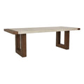 94 in. Modern Dining Table with Concrete Laminate Top R36639