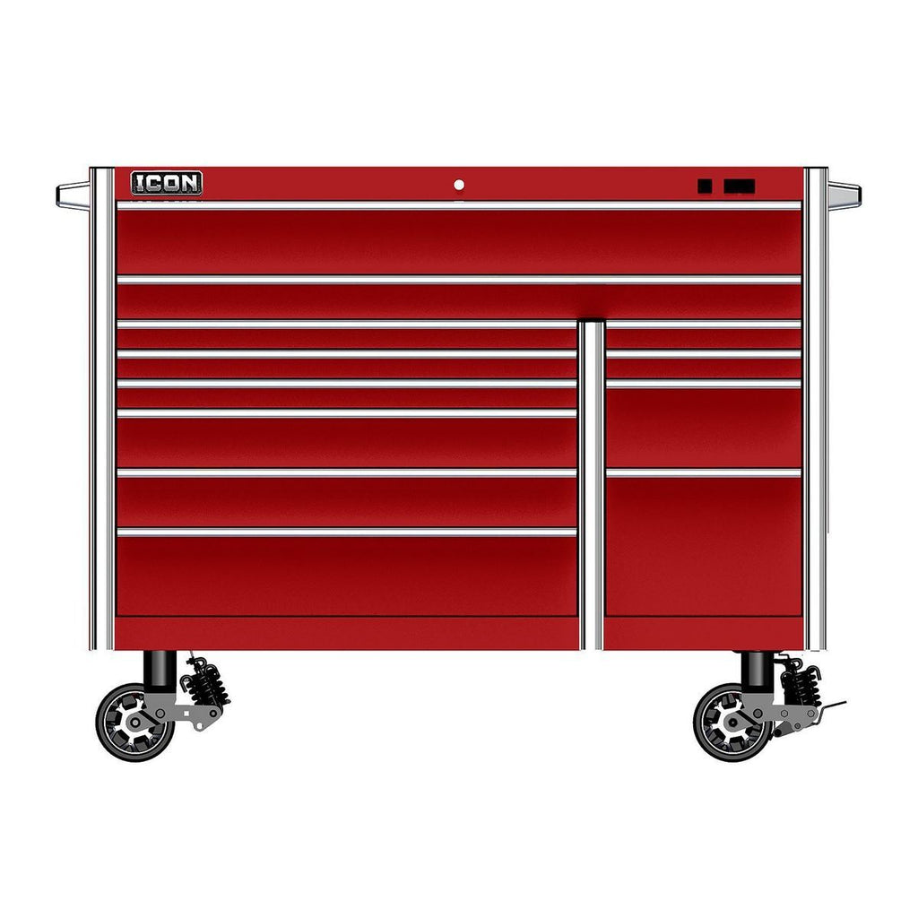 56 in. x 25 in. Red Roll Cab U4142