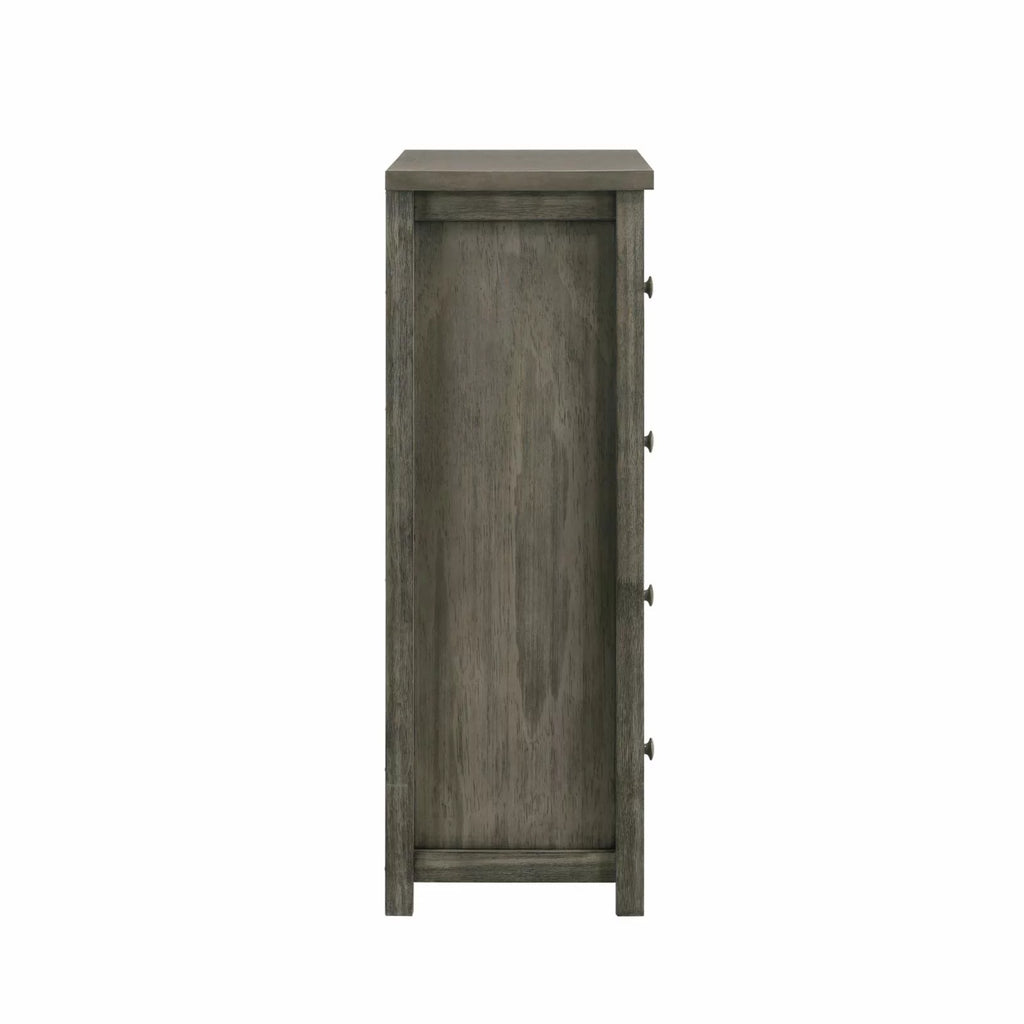 Gray 4-Drawer Wood Chest F77123