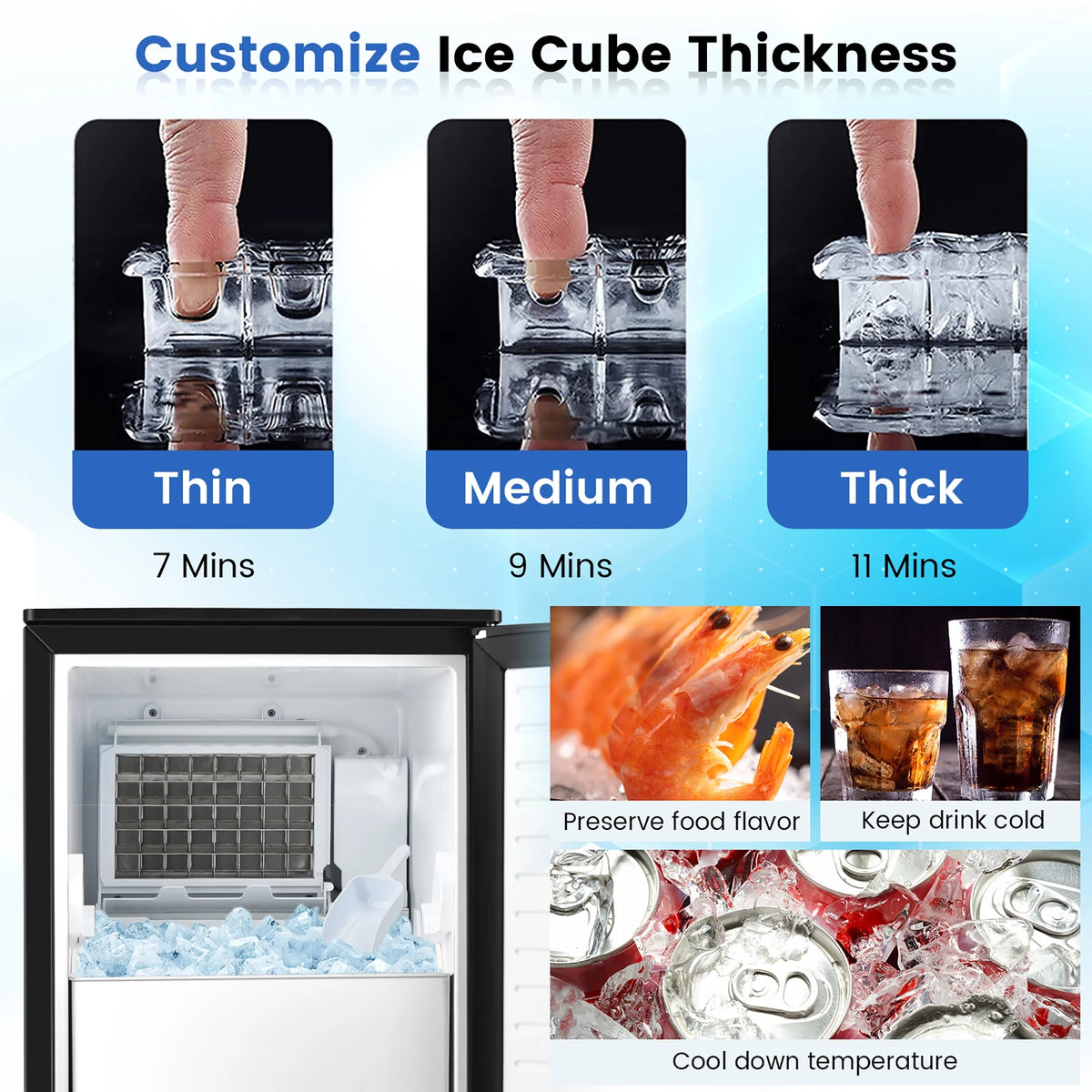 Built-in Ice Maker 80lbs/Day E157