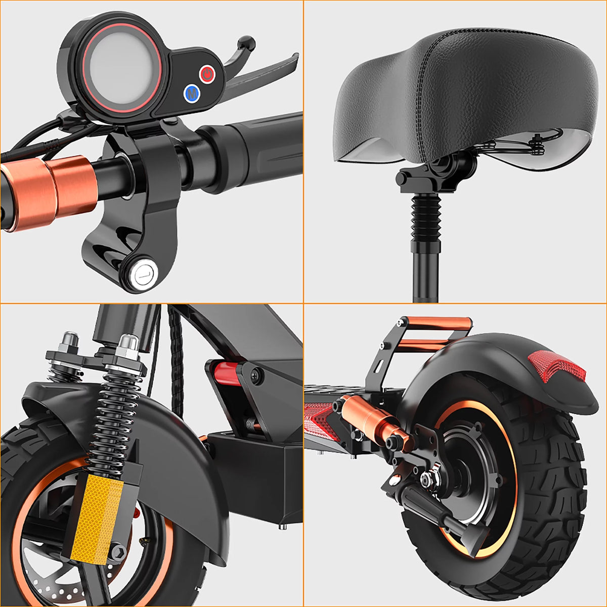 800W Foldable Electric Scooter with Seat N915