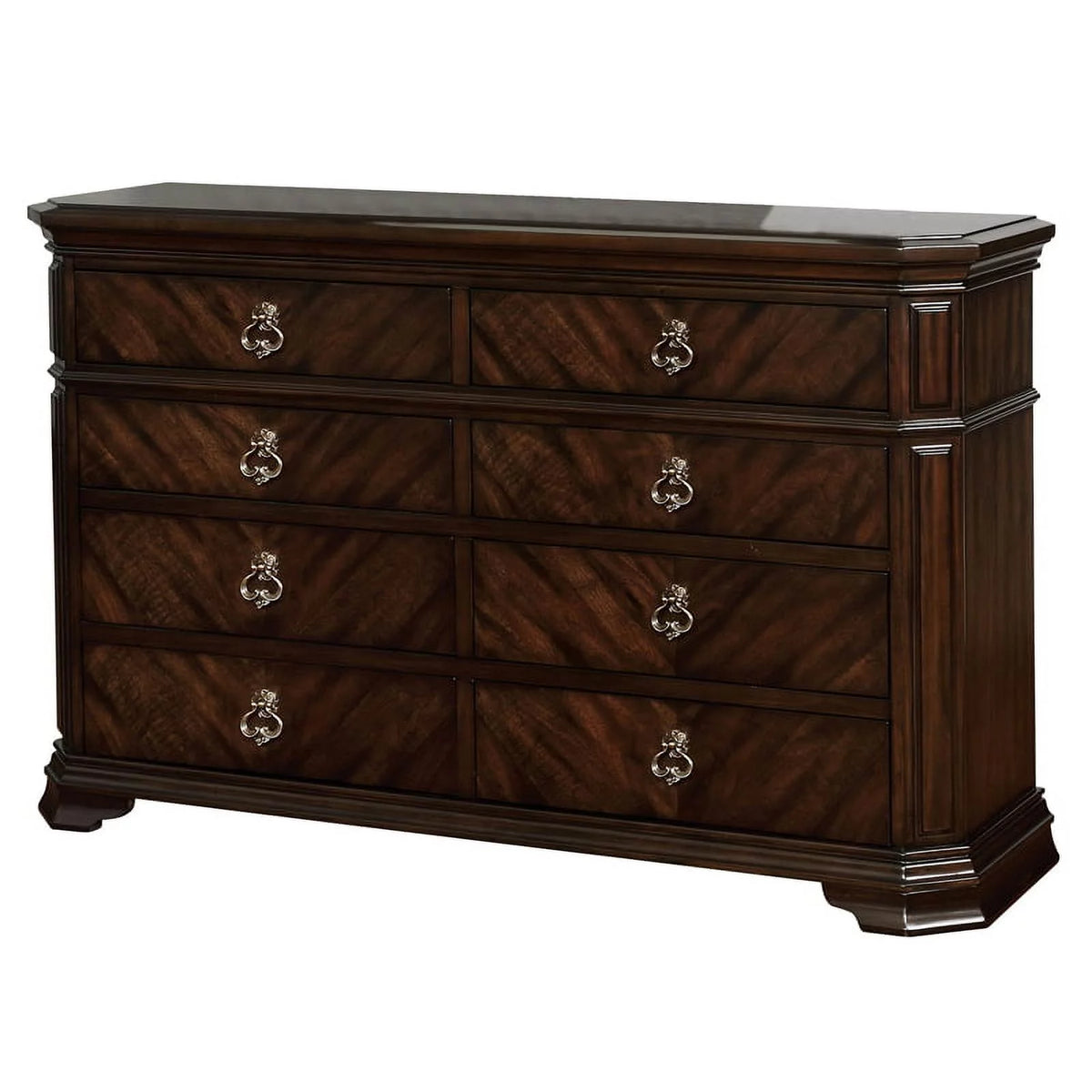 Espresso 8-Drawer Wood Dresser P220574