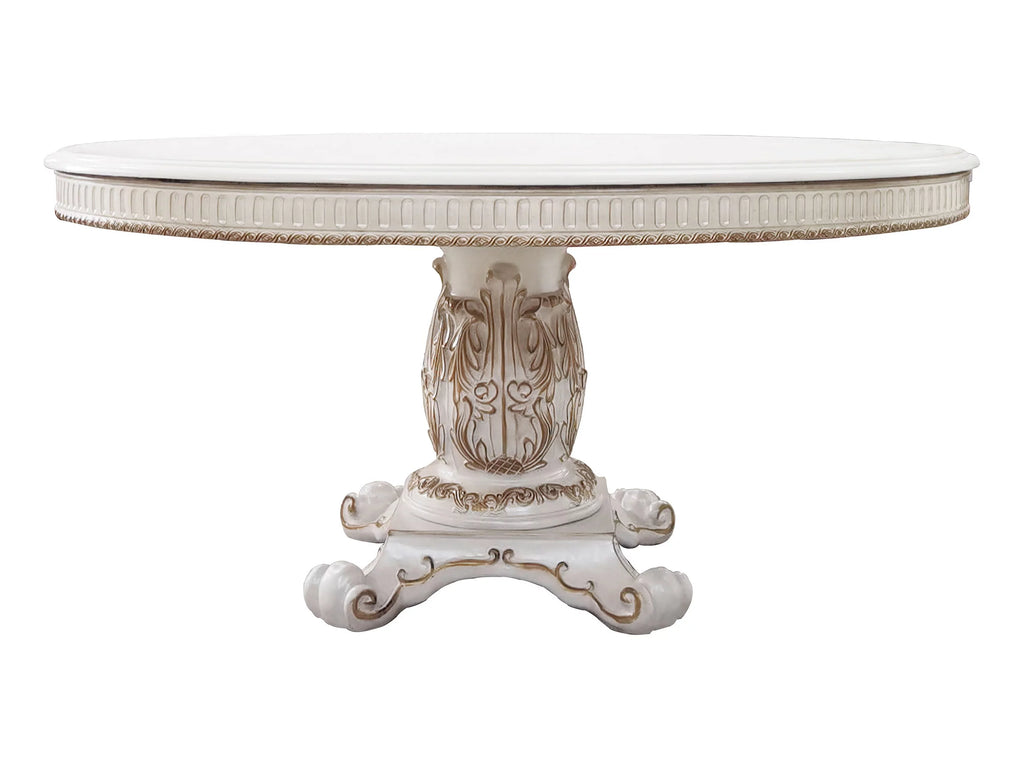 Wooden Round Dining Table with Pedestal X607