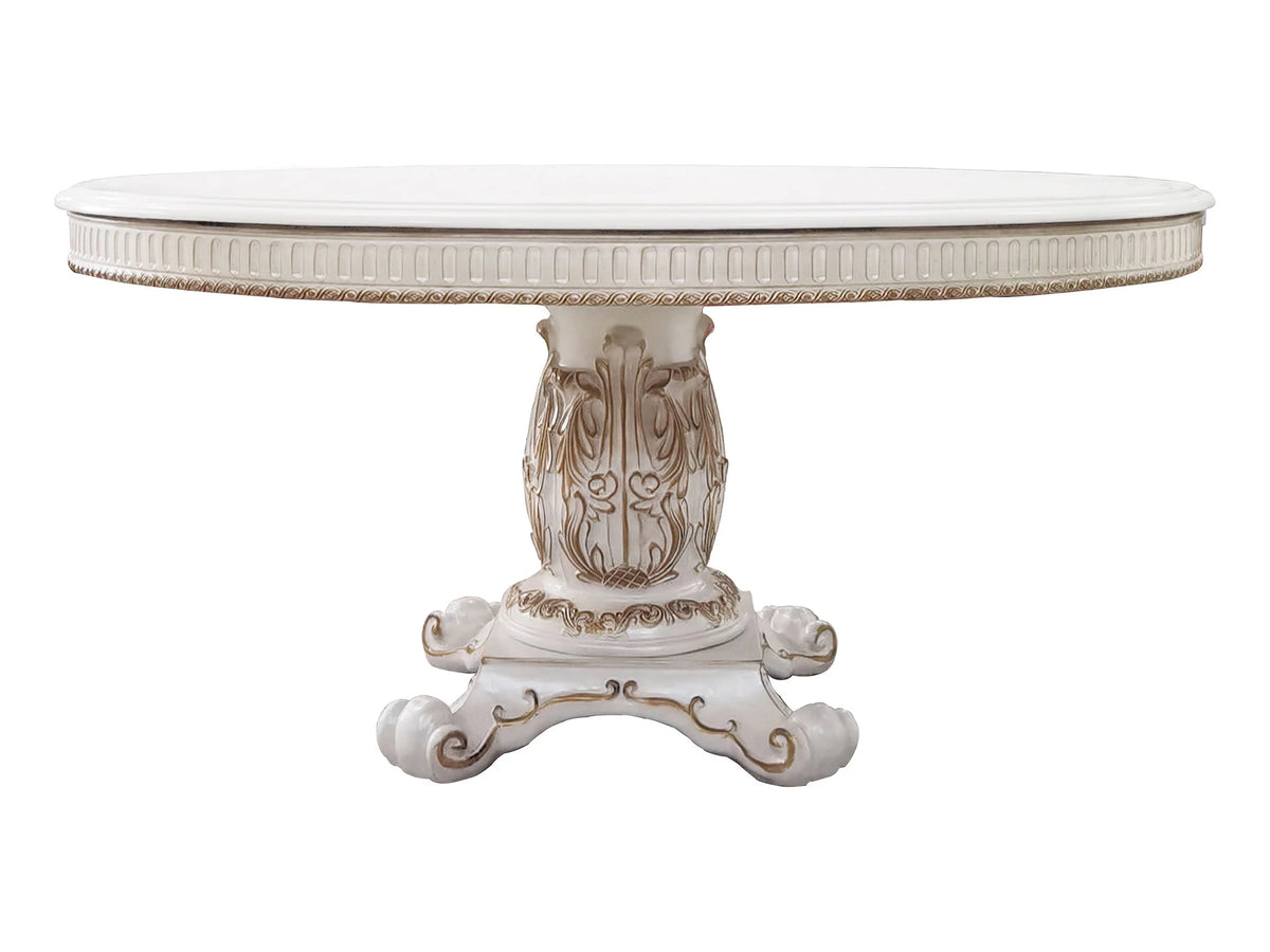 Wooden Round Dining Table with Pedestal X607