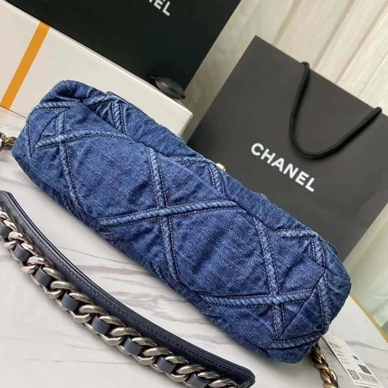Denim Flap Bag D111