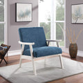 Navy Fabric Armchair N2389