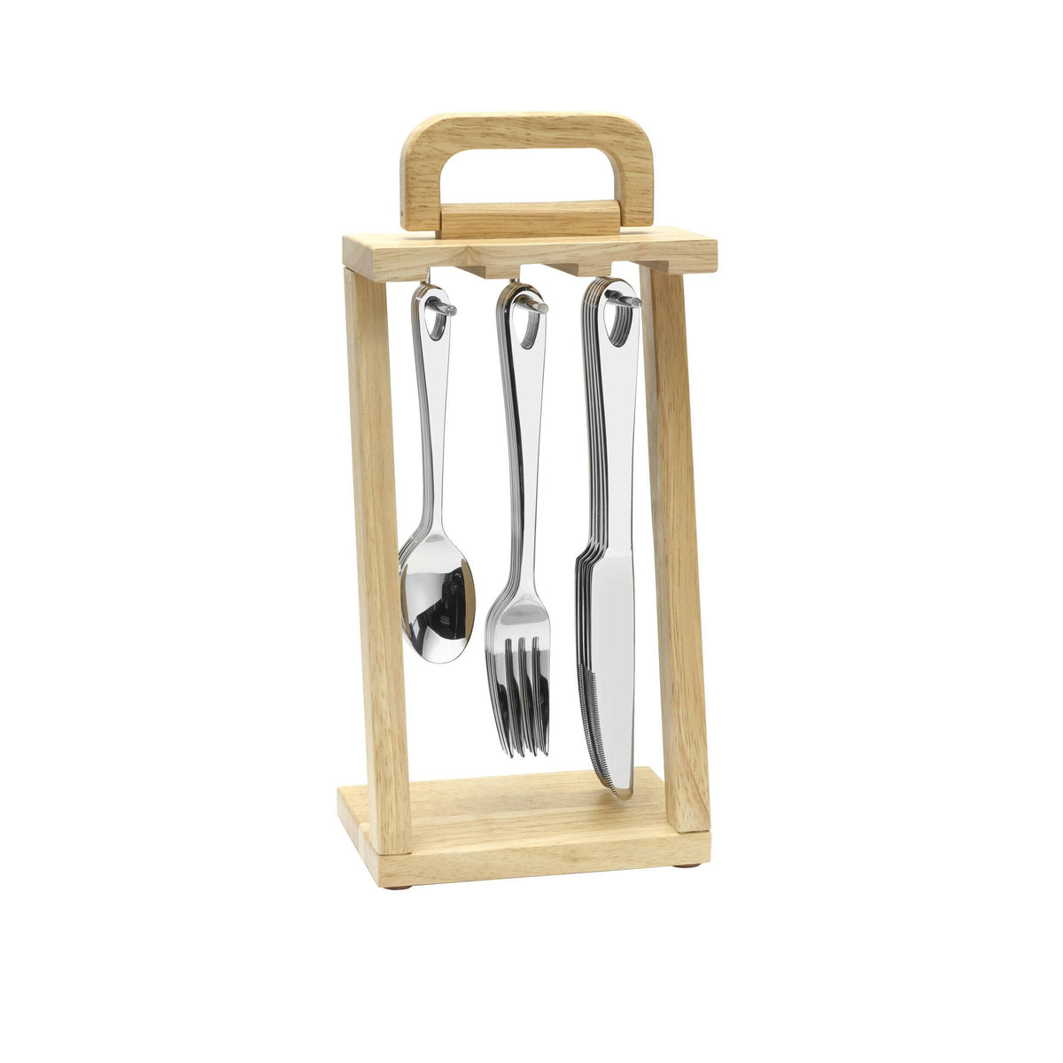 18 pc Flatware Set with Hanging Caddy B8566