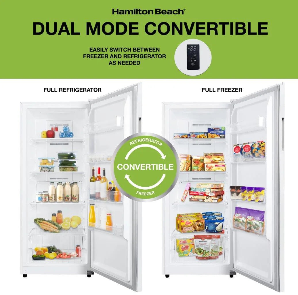 14 Cu. ft. Upright Convertible Freezer and Refrigerator White R242067
