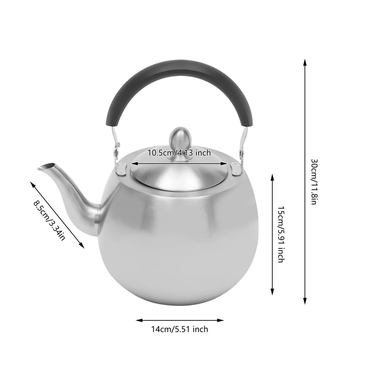 4L Stainless Steel Kettle Teapot M475