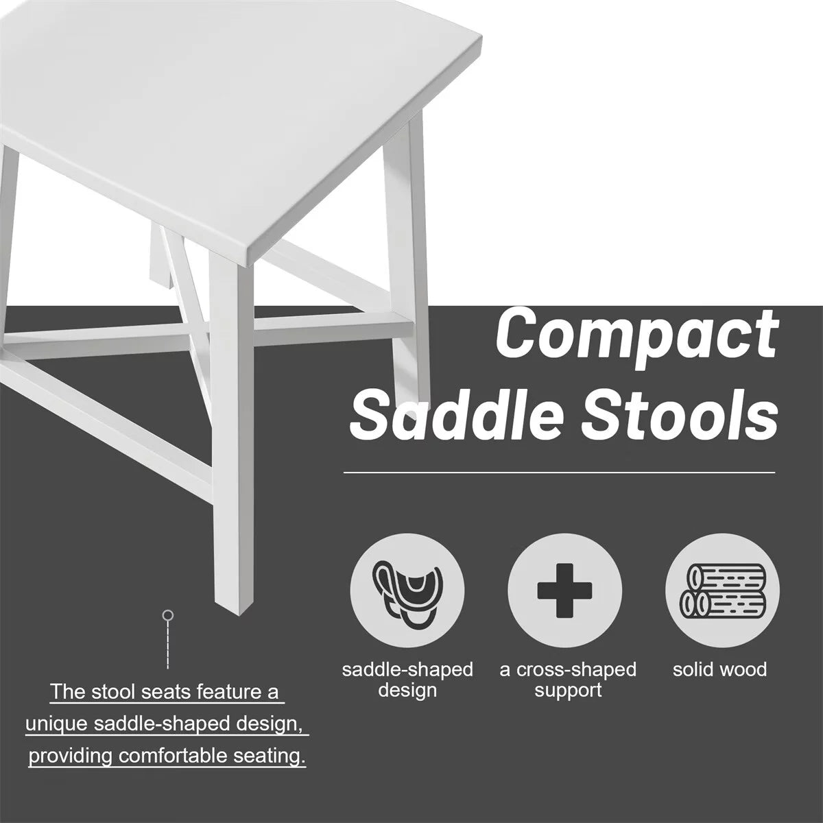 60" Console Kitchen Table Set with 3 Stools A25926