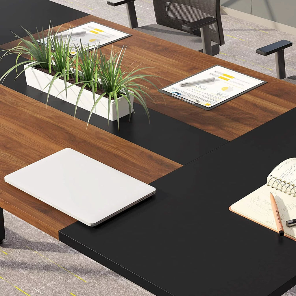 6FT Wood Metal Meeting Table K244
